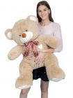 Плюшевый медведь "Плюшка" 120 см кофейный