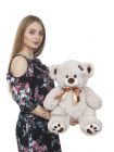 Плюшевый медведь "Фрэнки" 60 см  серый