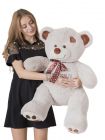 Плюшевый медведь "Фрэнки" 120 см серый