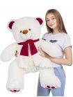 Плюшевый медведь "Кельвин" 120 см молочный