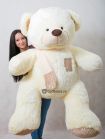 Плюшевый медведь "Потапыч" 200 см молочный